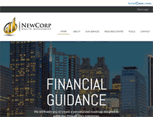 Tablet Screenshot of newcorpwealth.com